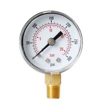 압력계 40mm 페이스 압력 게이지 1 8 BSPT 하, 300psi
