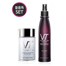 볼륨톡 천연 흑채 남녀공용 탈모커버 스프레이 세트 (본품+미스트), 진한적갈색+헤어미스트, 1세트