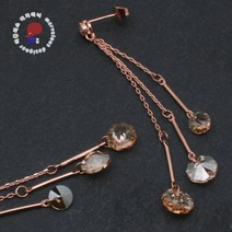 마블러스 티얼스 롱 드롭귀걸이 스와로브스키