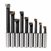 보링 툴 9pcs 내구성 경질 합금 생크 보링 바 세트 카바이드 팁 바 선반 밀링 mayitr 용 2 인치 50mm 보링 헤드 용 12mm