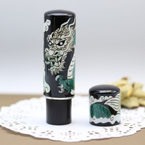 기품있는 자개 금분 은분 도장 법인 인감 -사은품증정, 9. 자개 용무늬, 법인 한문