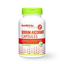 NutriBiotic 뉴트리바이오틱 아스코르브산 나트륨 완충 비타민C 캡슐 100Ct