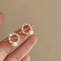 섬세한 럭셔리 소수 민족 지르코늄 다이아몬드 진주 반지 귀걸이 여성 프리미엄 귀걸이 간단하고 우아한 보석 선물