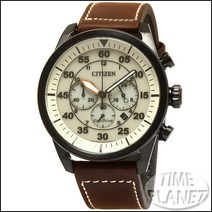 타임플래닛 시티즌 CA4215-04W CITIZEN 가죽밴드 시계