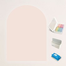 키룸 찰떡보드 유아자석보드 + 터치프루프 색연필 + 자석거치대 + 탈부착 지우개 세트, 유리용 돔모양