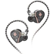 hidizs md4 4 평형 전기자 드라이버 hifi 인이어 모니터 iems 인이어 이어폰 액티브 노이즈 캔슬링 맞춤형 공간 오디오 맞춤형 핏 하이브리드 banlance 전기자, 검은색