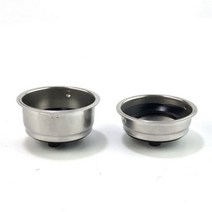 커피 머신 추출기 부품 악세사리 SANQ 친화적 인 분리형 스테인레스 스틸 필터 바구니 스트레이너 기계 액세서리 홈 오피스, Two Cup