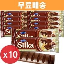 실카 초콜릿 크리스피 42g x 10개/가나/abc/로쉐/키도/마이쮸/담라, 실카 초콜릿 크리스피 42g x 10