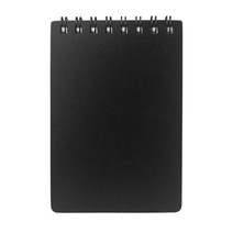 커플문답맞팔궁합 A7 크기 지울 수있는 재사용 가능한 노트북, Black