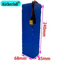 Aicherish-13S4P 18650 48V 14Ah 실제 용량 리튬 이온 배터리 350W-1000W 전자 스쿠터 자전거용 54.6V B, 05 48V 50000mAH