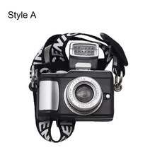 1:12 스케일 미니 인형 카메라 디지털 모델 블랙 벨트 셔터 및 플래시 키즈 완구 패션 액세서리 선물, 05 Type5-Style A, 한개옵션1