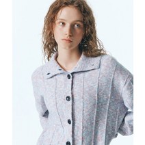 CITY BREEZE 투톤 카라 니트 가디건_SKY BLUE CTF3 TWO TONE COLLAR KNIT CARDIGAN_SKY CTF3CD04SB