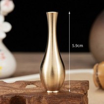 미니 구리 꽃병 홈 데코 데스크탑 식물 화분 레트로 꽃 금속 거실 꽃꽂이 창의적인 장식, 1