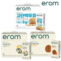 이롬 식물성 단백질 100% 황성주 박사의 고단백 두유 + 검은콩 17곡 + 호두와 아몬드, 20개+20개+20개, 190ml