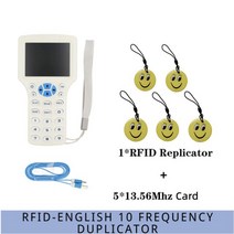 rfid복사기 rfid태그 영어 10 ICID 주파수 RFID 액세스 제어 카드 판독기 NFC 암호화 작성기 UID 칩 복사기 스마트 키, [04] style d, 1개