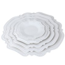 엘림 도트 원형접시 (6size) 양식 플레이트 디저트, 원형접시 5호, 1개