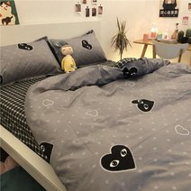 여름침구 여자 침구 세트 침대 린넨 이불 커버 플랫 시트 베개 폴리에스터 새로운 봄 여름 킹 싱글 풀 사이즈