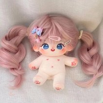 무속성솜인형 20cm 10cm 15cm 솜 아이돌인형옷 면 20cm 비 속성 Qingcheng 고온 실크 은 아기 의류 액세서리 소녀 어린이 선물 벗고 입 수 있습니다, 그린 오렌지 고온 실크 누드 베이비 스켈레톤 +