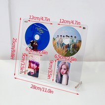 피규어케이스 피규어진열장 아크릴진열장 Kawaii-CD 타입 포토카드 프레임 아크릴 Kpop 액자 투명 아이돌 카드 그림 디스플레이 스탠드 홀더 데스크탑 장식, [01] As Picture Show, [02] S2 CD frame