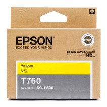 엡손 SC-P600 정품잉크 T7604 YELLOW, 단품