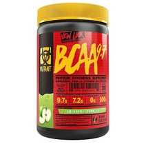 MUTANT 뮤탄트 BCAA 9.7 아미노산 일렉트롤라이트 파우더 가루 분말 그린 사과 애플 Powder 348g, 1세트
