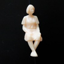 한결모형 인체모형 (1대30) 건축모형 테라리움 디오라마, 013-B. 앉아있는 여자(황색_1:30)