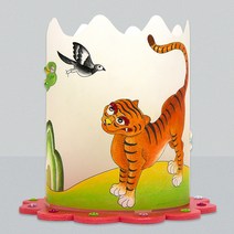 [필아트샵]전통 민화 화조도 조명등(전등갓), 호작도