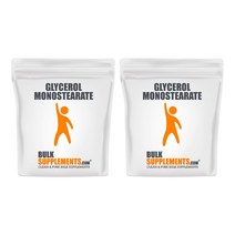 BulkSupplements Glycerol Monostearate 벌크서플리먼트 글리세롤 모노스테아레이트 파우더 1kg 2개