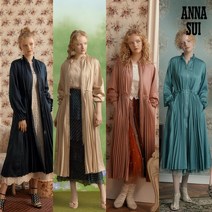 [최초가 139000원] 안나수이ANNA SUI 로맨티카 새틴 플리츠 원피스 롱자켓 1종