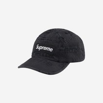 슈프림 프레이드 로고 데님 캠프캡 블랙 - Supreme Frayed Logos Denim Camp Cap Black - l l