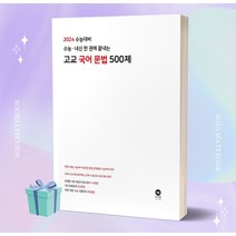 수능 내신 한 권에 끝내는 고교 국어 문법 500제 (2024 수능대비) ++당일발송