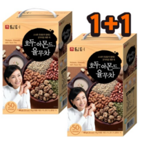 [해피유니몰] (1+1) 온 가 족 을 위 한 차! 담 터 호 두 /아 몬 드/율 무 차 100 스 틱/따뜻하게 즐겨보세요, 호두아몬트율무차 50t 1+1