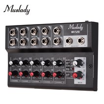 Muslady 믹서 콘덴서 오디오 인터페이스 MIX5210, AU 플러그