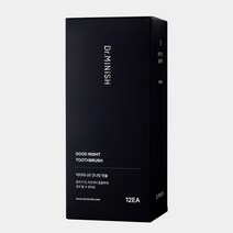 닥터미니쉬 굿나잇칫솔 12개입, 12개입(블랙)