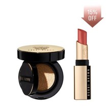 (백화점 정품) 바비브라운- 15%OFF 세럼 쿠션 + NEW 럭스 매트 립 세트, 미디엄 + 빅 시티