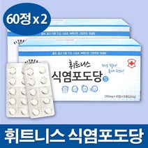 휘트니스 식염포도당 60정x2 (총120정) 낱개포장, 60정, 2개