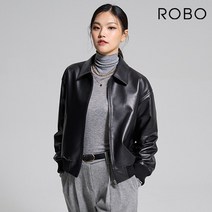 로보 22FW 이태리 MAPEL 레더 집업자켓