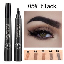눈썹 타투펜 4d 모조 생태 펜 자연 방수 지속 4d 머리카락 같은 문신 펜 미세 스케치 액체 게으른, 09 a5