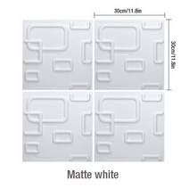 3D 타일 패널에 대 한 플라스틱 금형 석고 벽 돌 아트 장식 양식 패널 스티커 천장, Matte black