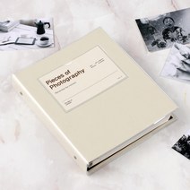 문구백서 바인더 앨범 백색내지 그린 25매 토비메모리, 베이지