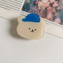 귀여운그립톡 귀여운 투명 그립톡 스탠드 브래킷 톡 홀더 핑거링, 블루햇 이글이글