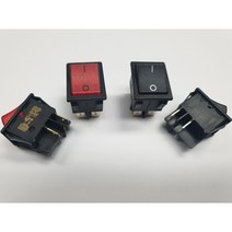 82 시리즈 BIG LED 라커스위치 라카스위치 로커스위치 EVEREL, 레드램프 4핀 2단 I/O 5개