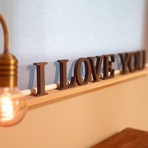 혁이우드 C타입 원목 이니셜 - 우드알파벳 나무글씨 카페소품 벽장식 방꾸미기, 멀바우, 대문자 A