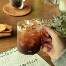 커피 우유칵테일 로스팅 핸드밀 머그 유리컵 홈카페 찻잔 투명 내열 유리컵 5종, 5-1 로스팅 머그ㅡ250ml