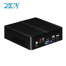 미니 PC 인텔 펜티엄 J2900 쿼드 코어 2x COM RS232 듀얼 기가비트 이더넷 임베디드 팬리스 산업용 컴퓨터 지원 WiFi 4G, [04] Intel Celeron N2940, [01] NO RAM NO SSD noWIFI