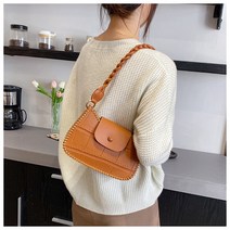 수지네작업실 가죽가방 DIY 미니숄더백 퀼트 만들기 국내 배송 가죽공예, 미니숄더백 브라운