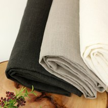 대폭) 린넨면혼방 - 린넨8수평직바이오 무지(22칼라), 8번 청색