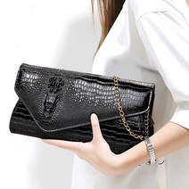 명양피프 중년여성 스트랩 악어무늬 빅 클러치백 lkko12409