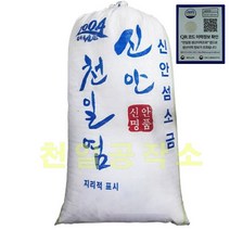 국산 신안 천일염 20kg 22년산 천일공작소 굵은소금 이력제, 1개