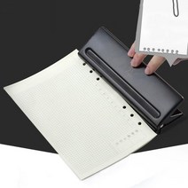 키밍 6공 조절가능 펀칭기 H1455, 블랙